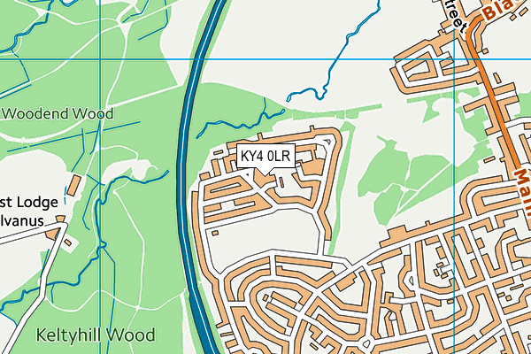 KY4 0LR map - OS VectorMap District (Ordnance Survey)