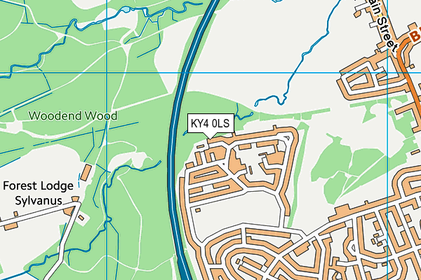 KY4 0LS map - OS VectorMap District (Ordnance Survey)
