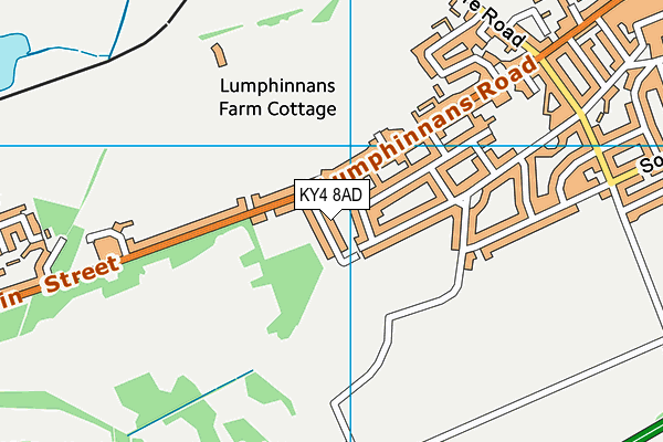 KY4 8AD map - OS VectorMap District (Ordnance Survey)