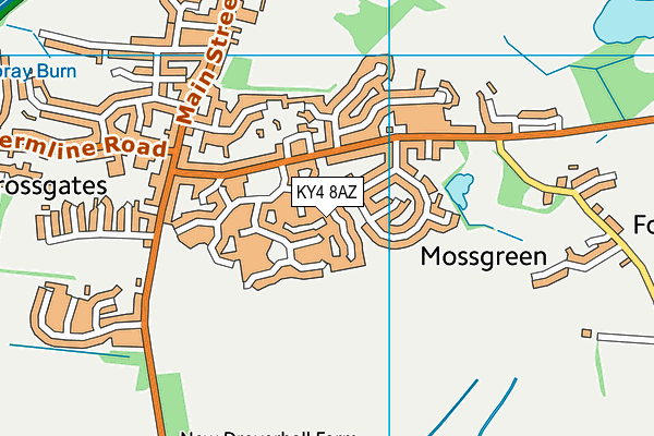 KY4 8AZ map - OS VectorMap District (Ordnance Survey)