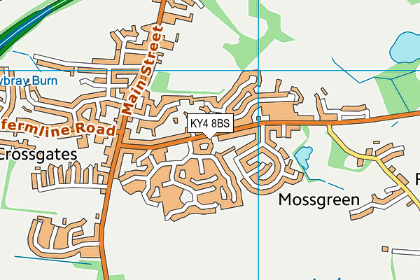 KY4 8BS map - OS VectorMap District (Ordnance Survey)