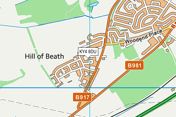 KY4 8DU map - OS VectorMap District (Ordnance Survey)