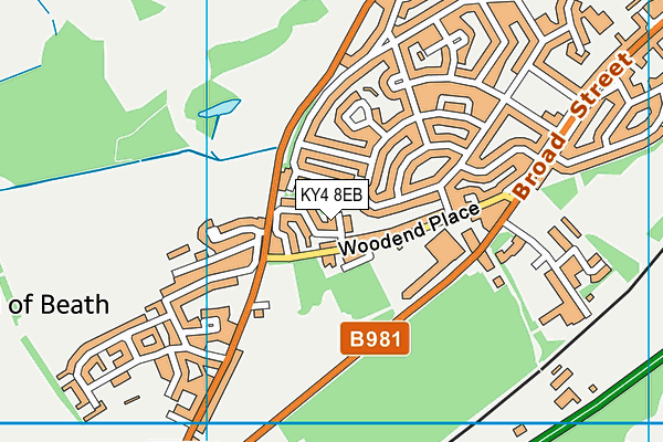 KY4 8EB map - OS VectorMap District (Ordnance Survey)