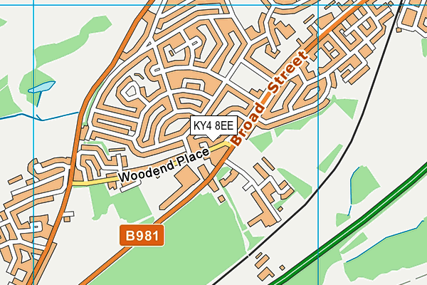 KY4 8EE map - OS VectorMap District (Ordnance Survey)
