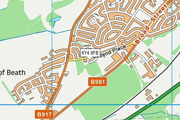KY4 8FB map - OS VectorMap District (Ordnance Survey)