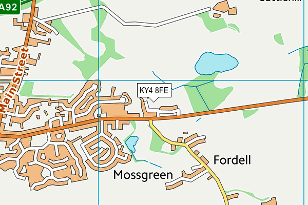 KY4 8FE map - OS VectorMap District (Ordnance Survey)