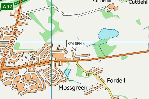 KY4 8FH map - OS VectorMap District (Ordnance Survey)