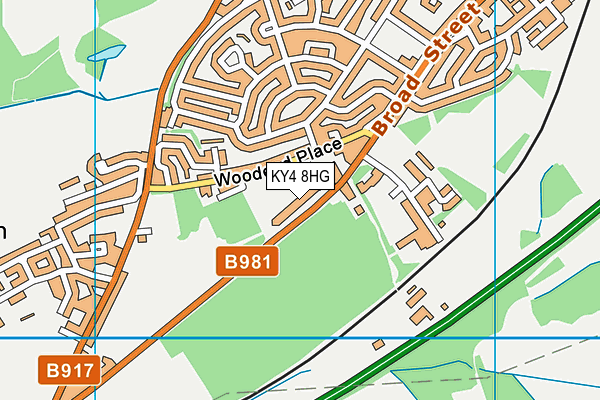 KY4 8HG map - OS VectorMap District (Ordnance Survey)