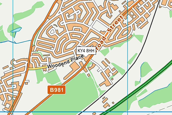 KY4 8HH map - OS VectorMap District (Ordnance Survey)