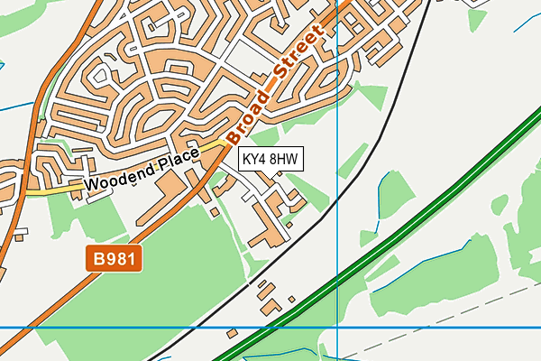 KY4 8HW map - OS VectorMap District (Ordnance Survey)