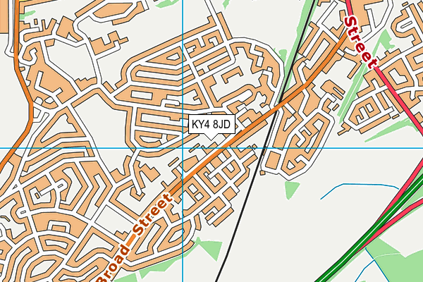 KY4 8JD map - OS VectorMap District (Ordnance Survey)