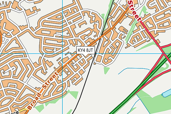 KY4 8JT map - OS VectorMap District (Ordnance Survey)