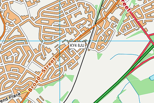 KY4 8JU map - OS VectorMap District (Ordnance Survey)