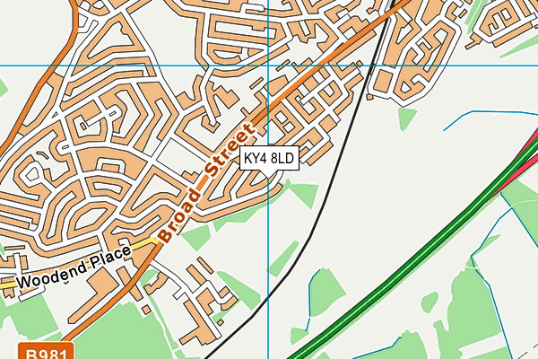 KY4 8LD map - OS VectorMap District (Ordnance Survey)