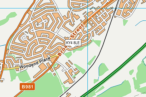 KY4 8LE map - OS VectorMap District (Ordnance Survey)