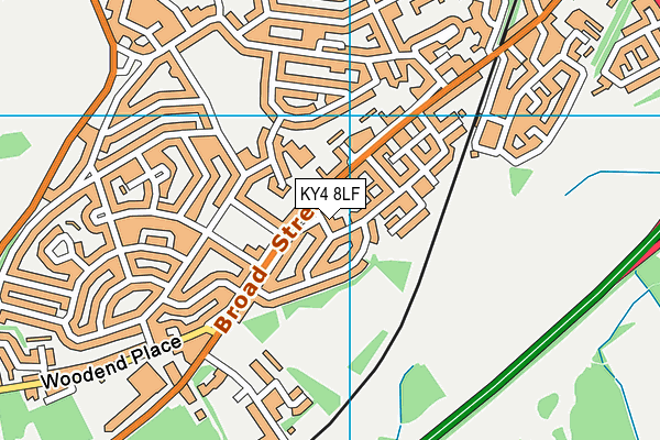 KY4 8LF map - OS VectorMap District (Ordnance Survey)