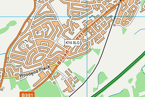 KY4 8LG map - OS VectorMap District (Ordnance Survey)