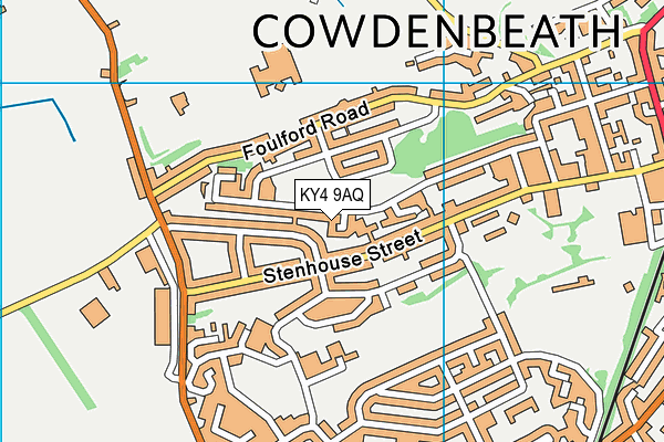 KY4 9AQ map - OS VectorMap District (Ordnance Survey)