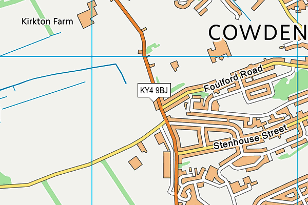 KY4 9BJ map - OS VectorMap District (Ordnance Survey)