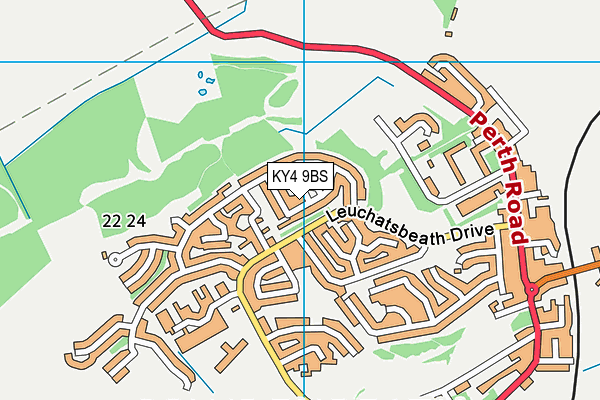 KY4 9BS map - OS VectorMap District (Ordnance Survey)
