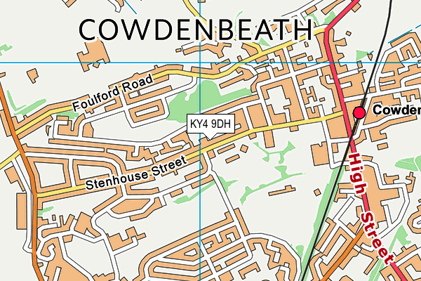 KY4 9DH map - OS VectorMap District (Ordnance Survey)