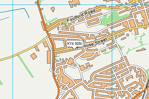 KY4 9DN map - OS VectorMap District (Ordnance Survey)
