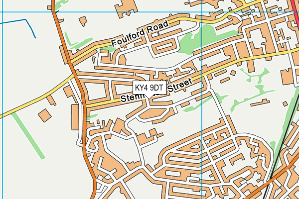 KY4 9DT map - OS VectorMap District (Ordnance Survey)