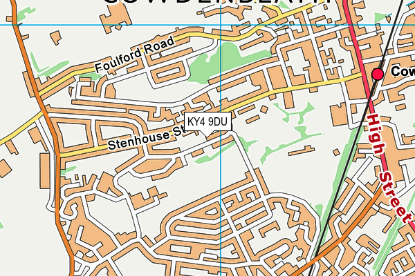 KY4 9DU map - OS VectorMap District (Ordnance Survey)