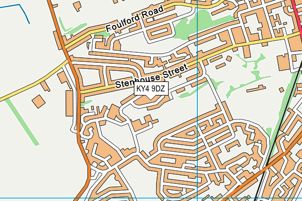KY4 9DZ map - OS VectorMap District (Ordnance Survey)