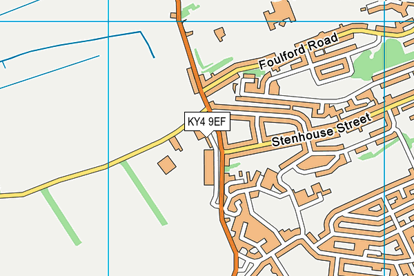 KY4 9EF map - OS VectorMap District (Ordnance Survey)