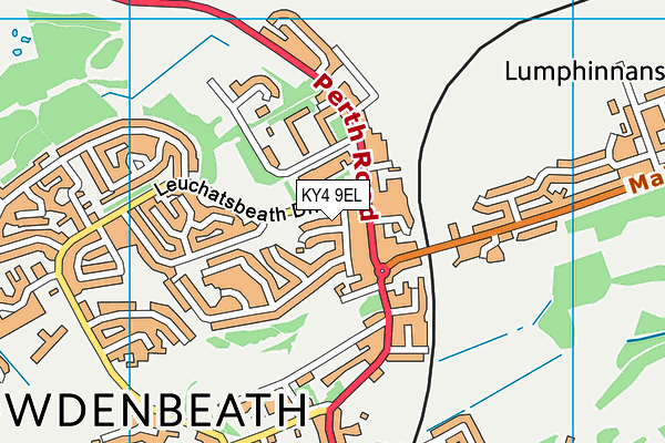 KY4 9EL map - OS VectorMap District (Ordnance Survey)