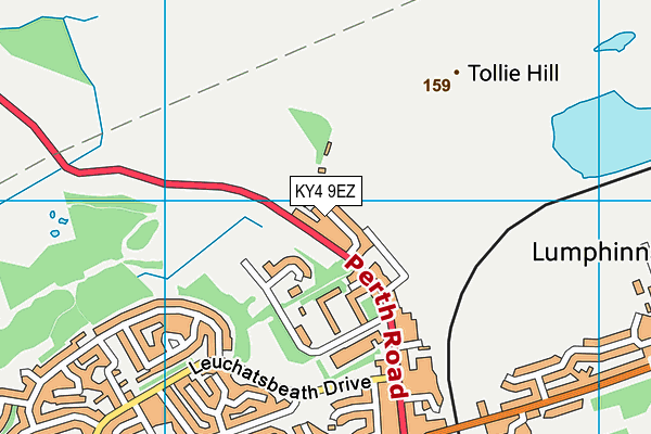 KY4 9EZ map - OS VectorMap District (Ordnance Survey)