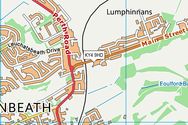KY4 9HD map - OS VectorMap District (Ordnance Survey)