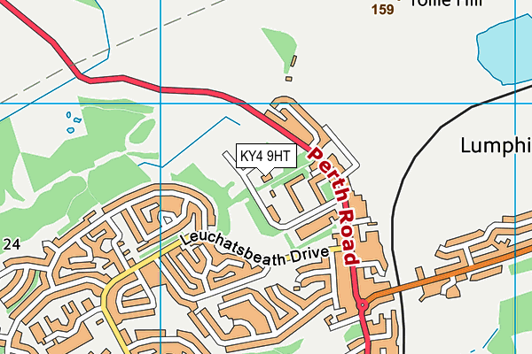 KY4 9HT map - OS VectorMap District (Ordnance Survey)