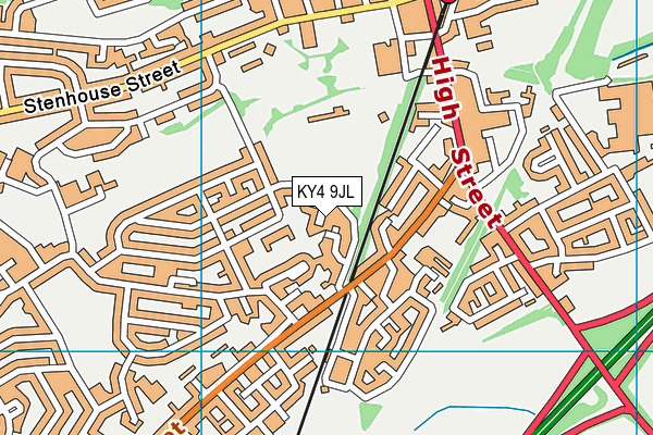 KY4 9JL map - OS VectorMap District (Ordnance Survey)
