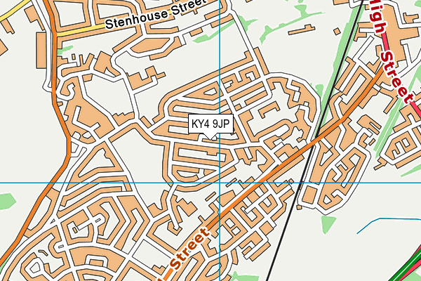 KY4 9JP map - OS VectorMap District (Ordnance Survey)