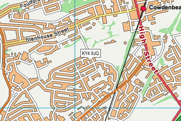 KY4 9JQ map - OS VectorMap District (Ordnance Survey)
