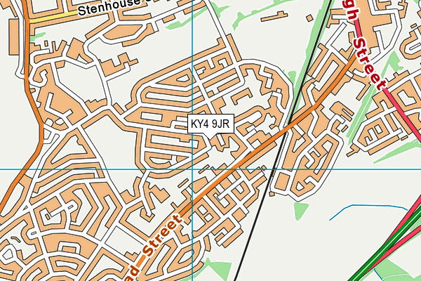 KY4 9JR map - OS VectorMap District (Ordnance Survey)
