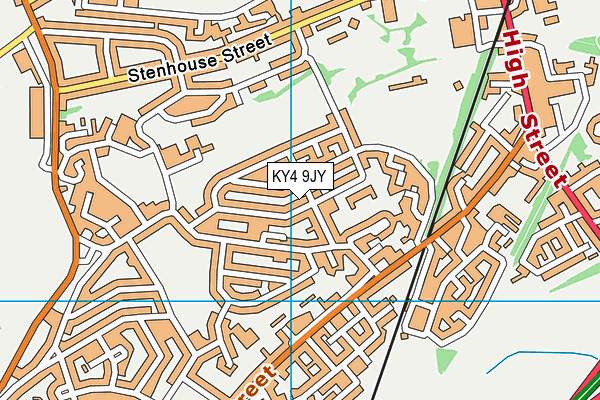 KY4 9JY map - OS VectorMap District (Ordnance Survey)