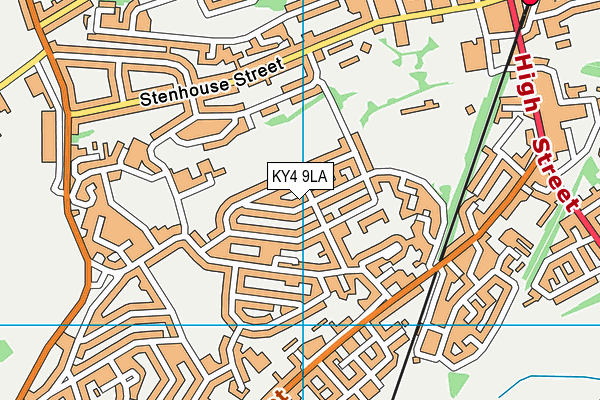 KY4 9LA map - OS VectorMap District (Ordnance Survey)