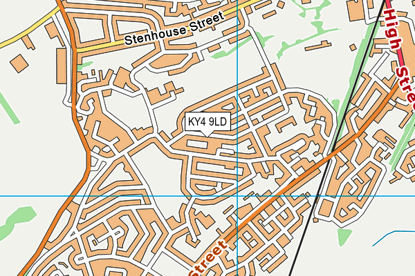 KY4 9LD map - OS VectorMap District (Ordnance Survey)