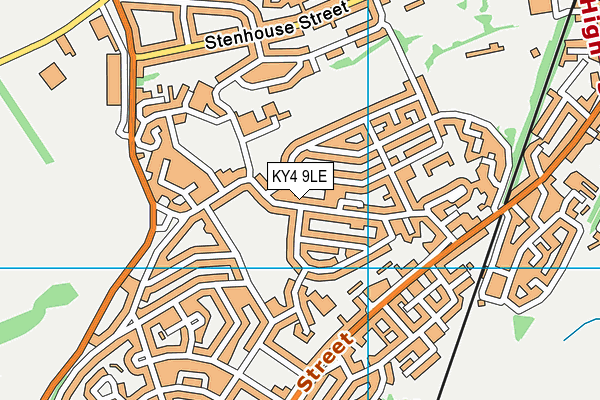 KY4 9LE map - OS VectorMap District (Ordnance Survey)