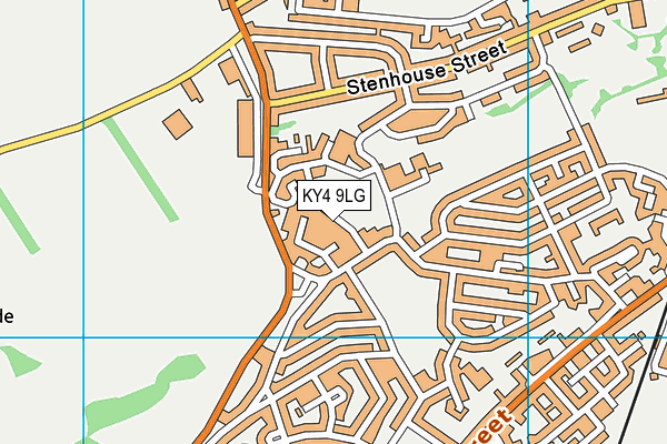 KY4 9LG map - OS VectorMap District (Ordnance Survey)