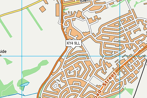 KY4 9LL map - OS VectorMap District (Ordnance Survey)