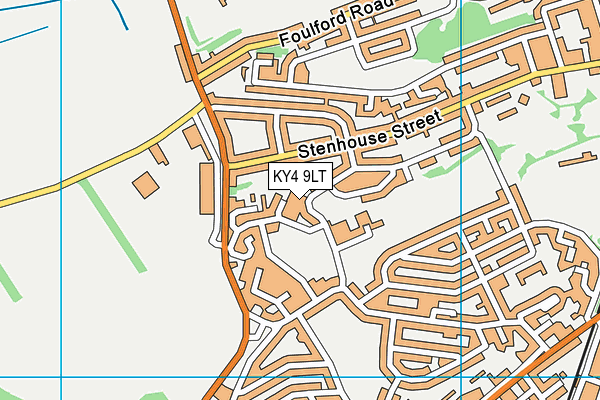 KY4 9LT map - OS VectorMap District (Ordnance Survey)