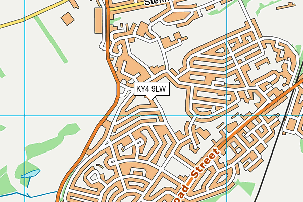 KY4 9LW map - OS VectorMap District (Ordnance Survey)