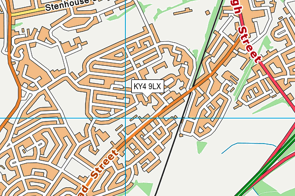 KY4 9LX map - OS VectorMap District (Ordnance Survey)