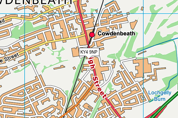 Map of COWDENBEATH LTD at district scale