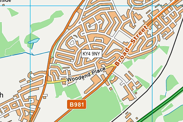 KY4 9NY map - OS VectorMap District (Ordnance Survey)