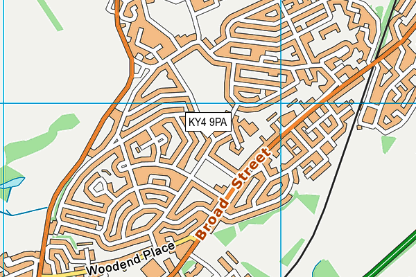 KY4 9PA map - OS VectorMap District (Ordnance Survey)